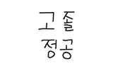 고졸정공