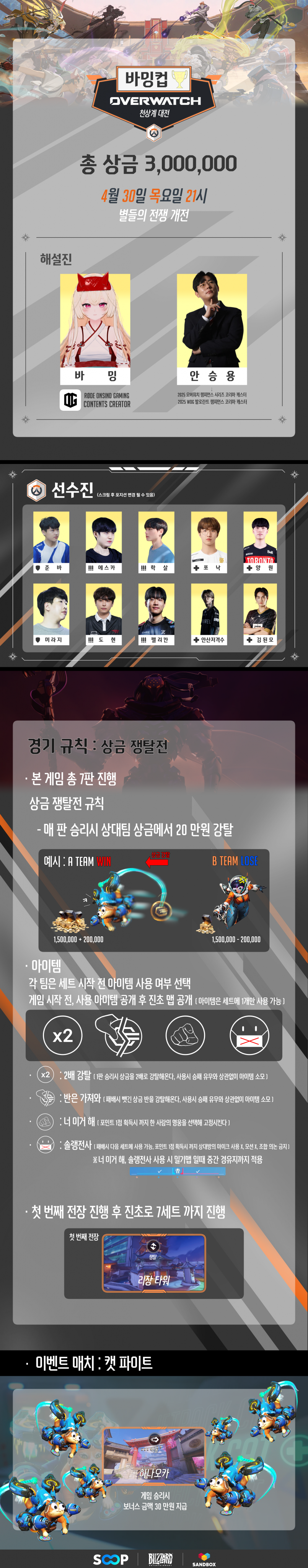 바밍컵:천상계 대전 공지(추가)